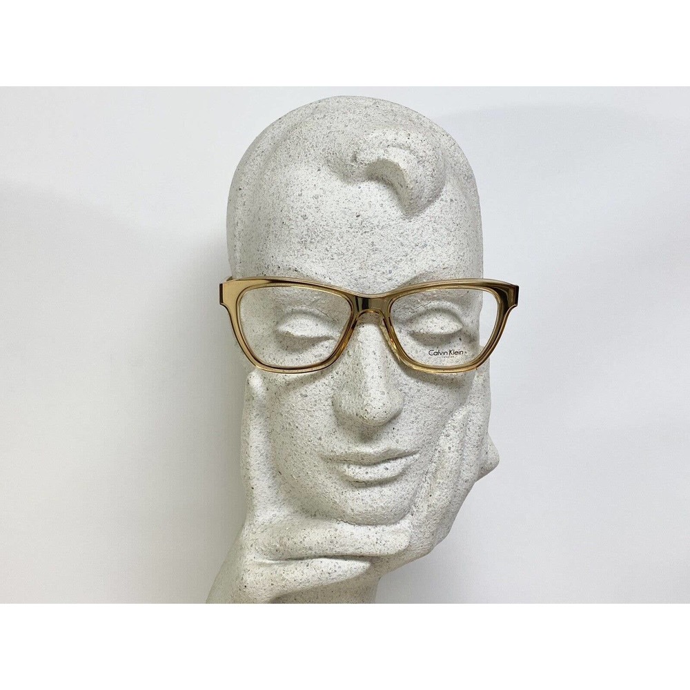 Crystal Gold Calvin Klein Collection New Eyeglass Fra??? - Gem